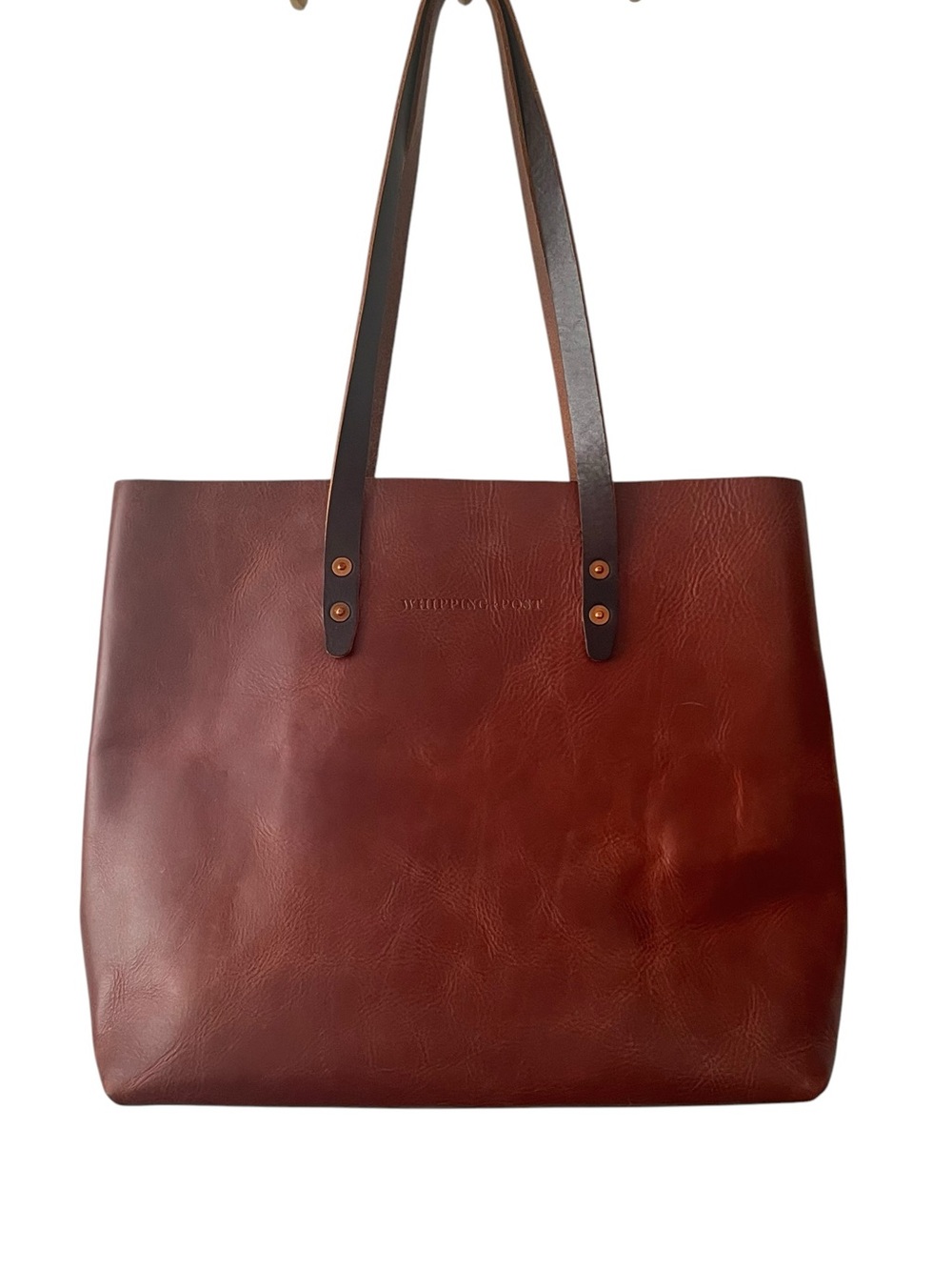 Whipping Post Brown Leather Tote Bag